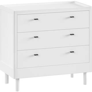 Kommode i bøg med 3 skuffer – Forrest, hvid