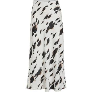 Viellette Højtaljet Midinederdel