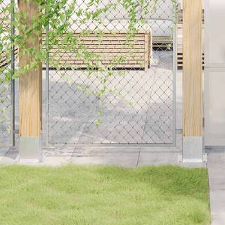 stolpefødder firkantet 12 stk. 121x121 mm galvaniseret stål