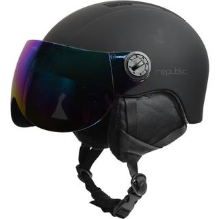 Republic R550V JR Skihjelm, Sort, 54-58