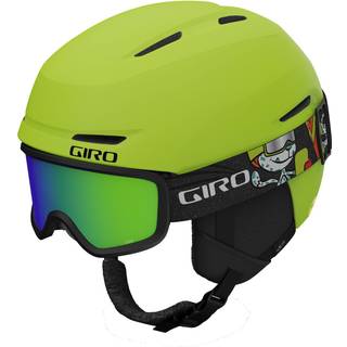 Giro Spur Combo Pack Toddler Ski Hjelm - Snowboarding hjelm med matchende beskyttelsesbriller til b?rn, drenge og piger - Ano Lime XS (48,5-52 cm