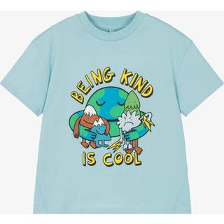 Stella McCartney Kids Printed cotton jersey T-shirt - blue - Y 6
