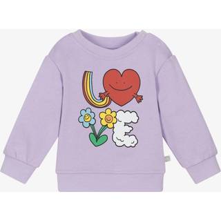 Stella McCartney Kids Baby printed cotton sweatshirt - purple - M 18