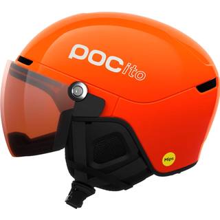 POC Kids' Pocito Obex Visor Fluorescent Orange/Clarity Pocito/Partly Sunny/Light Orange, M-L (55-58)