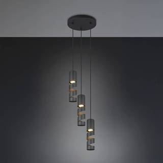 Moderne hanglamp zwart 3-lichts - Stream