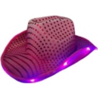 Pink cowboyhat med lys