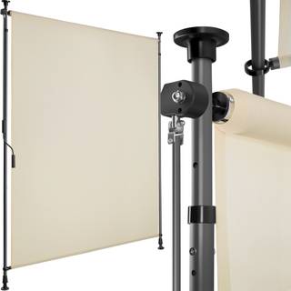 Klemmemarkise Taija med håndsving - 120 x 310 cm,beige