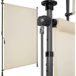Klemmemarkise Taija med håndsving - 100 x 310 cm,beige