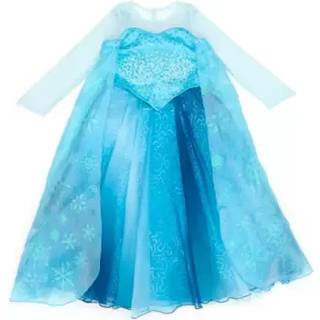 Elsa 10th Anniversary Deluxe Costume For Kids, Frozen - Multicolored - 11-12 YRS