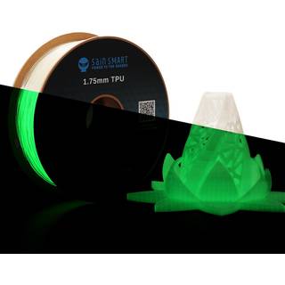 Sainsmart - 540gid fleksibel TPU 3D -udskrivning Filament glød i den mørke lysende grøn 1,75 mm 1 kg dimensionel nøjagtighed 0,05 mm