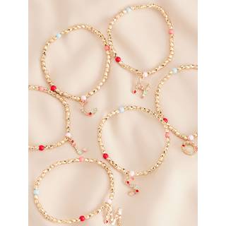 Next Gold Tone Initial Bracelet