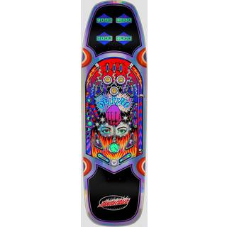 "Santa Cruz Delfino Pinball Shaped 9.14"" Skateboard deck" - Uni - black