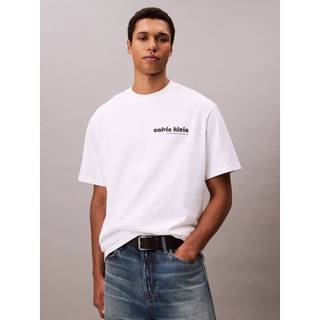 Calvin Klein Logo Relaxed Tee - White - S
