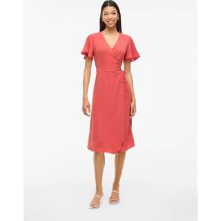 Vilovie Kortærmet Slå Om Kjole