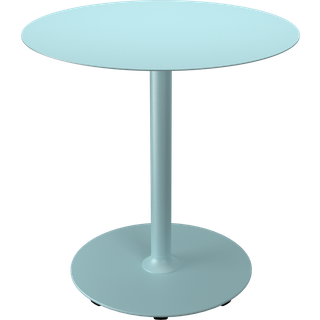 Houe, PICO Sofabord Ø74 cm, rund fod Ice Blue