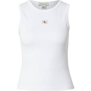 Cotton Stretch Rib Tank Top - White - XL