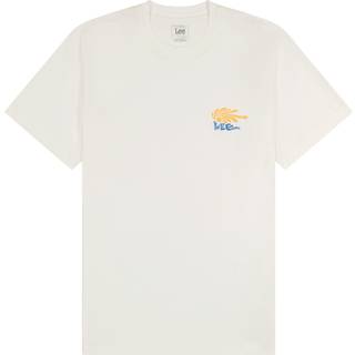Lee Medium Logo Tee Ecru Size M