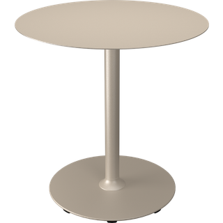 Houe, PICO Sofabord Ø74 cm, rund fod Beige