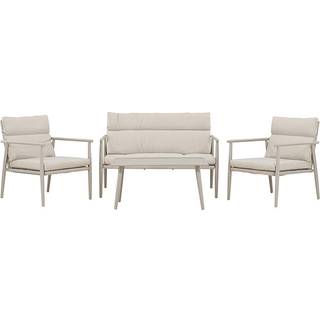 Mazzaro sofasæt med sofa 2 stole og bord beige
