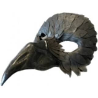 Sort fugl maske