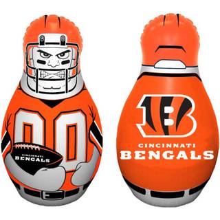 Fremont Die NFL Cincinnati Bengals Bop Bag Oppustelig tackle Buddy Punching Bag Mini: 12 """" Tall Team Colours