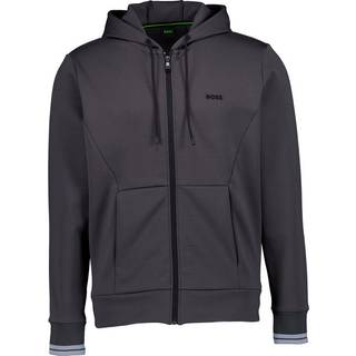 BOSS Green Herren Sweatjacke grau unifarben