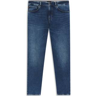Maine-jeans med regular fit i blå denim med ekstra stræk