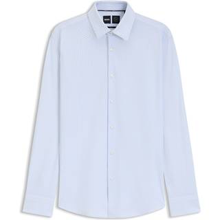 Skjorte med slim fit af jersey med performance-stræk og print