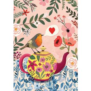 Buffalo Games - Mia Charro - Love Bird - 500 Piece Jigsaw -puslespil til voksne -udfordrende puslespil perfekt til spilaftener - Færdig størrelse