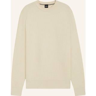 Sweater i bomuld med forskellige strukturer