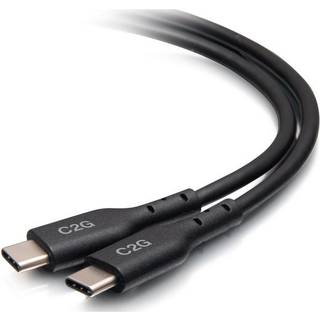 C2G 1.5ft (0.5m) USB-C® Male to USB-C Male Cable (20V 5A) - USB 2.0 (480Mbps)