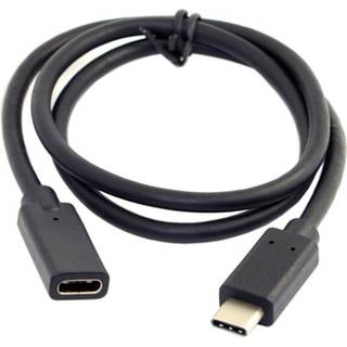 Universel USB-C USB 3.1 Type C hanstik til hunstik forlænger data kabel