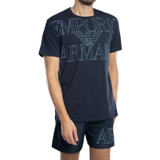 Emporio Armani Short Sleeve Logo T Shirt Navy