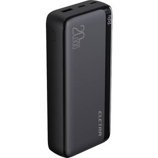 Eletra P20 powerbank 20 000 mAh, sort ➞ På lager - klar til levering og afhentning