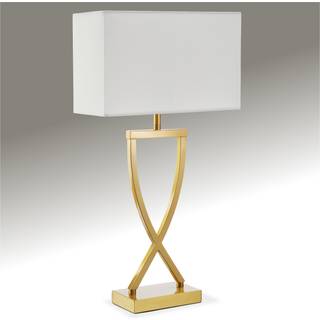 Bordlampe Avina, moderne design, 60W - Messinglook