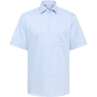 MODERN FIT Shirt in light blue striped