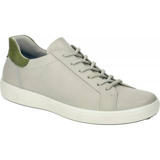 ECCO Soft 7 M - Sneakers i læder til herrer - Beige - Size: 42 (UK 8-8.5)