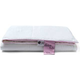 Silkedyne med 100% Mulberry silkefyld - 140x220 cm - Sommerdyne med blødt bambusbolster - Nature By Borg dyne