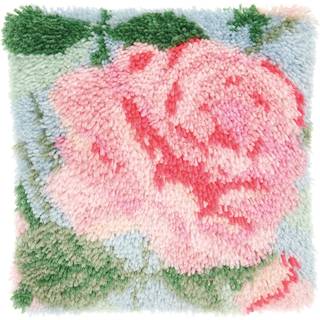 Rico Hooki Hooki Knüpfset Kissen Rose