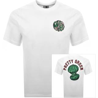 Pretty Green Twisted Melon T Shirt White