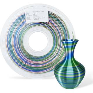 3DE Premium - PLA - Candy Rainbow - Blue, Green, White V1 - 1.75mm - 1kg