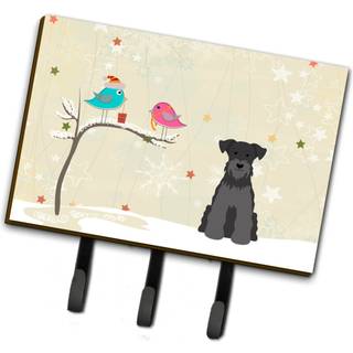 """" Carolines skatte julegaver mellem venner miniature schanuzer sort snor eller nøgleholder BB2523th68 triple multicolor """"