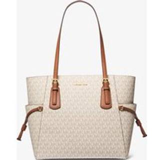 MK Voyager Large Signature Logo Tote Bag - Natural - Michael Kors - ONE SIZE