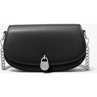 MK Mila Small Leather Convertible Crossbody Bag - Black - Michael Kors - ONE SIZE