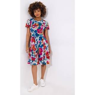 Joe Browns Joe Browns Blue Floral Print Lace Knee Length Dress