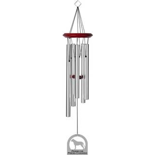 ChimesofYourLife E6138 Wind Chime Perro de Presa/Silver 19-tommer