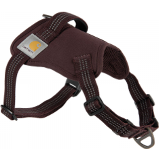 Carhartt Nylon Duck No Pull Dog Harness fuldt justerbar hundesele med hurtig kontrolhåndtag og reflekterende accenter dyb vinmedium