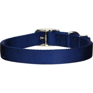 Hamilton dobbelt tyk nylon deluxe hunde krave 1-tommer af 26-tommer marineblå