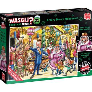 NYHED! Puslespil Wasgij Christmas 21 "A Very Merry Makeover!" 2x1000 Brikker