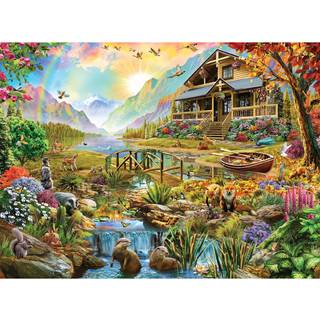 Buffalo Games - Adrian Chesterman - Paradise in the Country - 1000 Piece Jigsaw Puzzle For Adults -Challenging Puzzle Perfekt til spilaftener - F